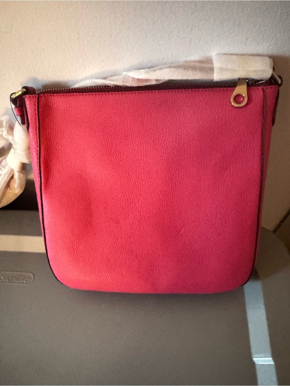 MARC BY MARC JACOBS Globetrotter Kit Calley Leather Begonia Crossbody Bag  NWT - Picture 7 of 12
